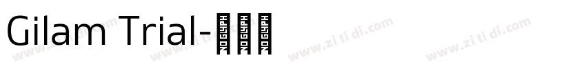 Gilam Trial字体转换